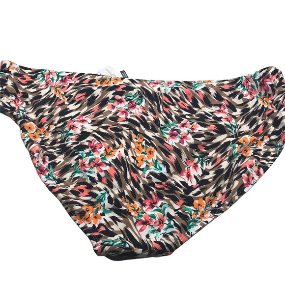 Time And Tru Women's 2X 20W-22W Mid Rise Tummy Control Swim Bottoms Brown New - Picture 2 of 11